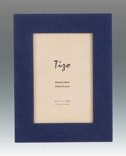 Shagreen Blue Frame 5x7