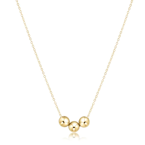 16" necklace gold - Joy 3mm beads