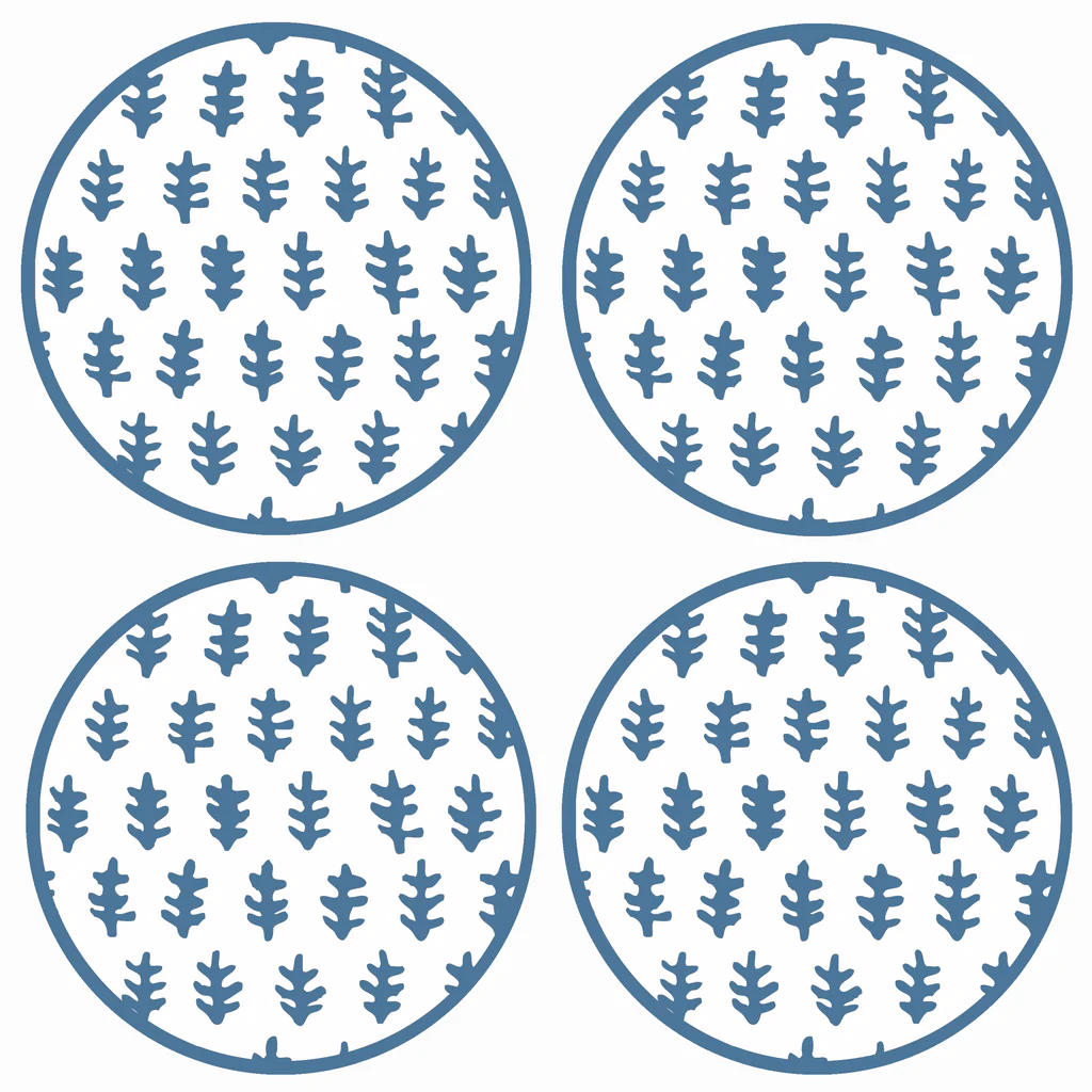 Coasters Agra Cadet Blue S/4