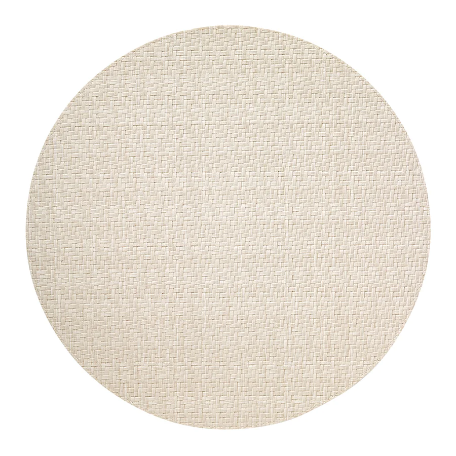 Cream Wicker Placemat Set/4
