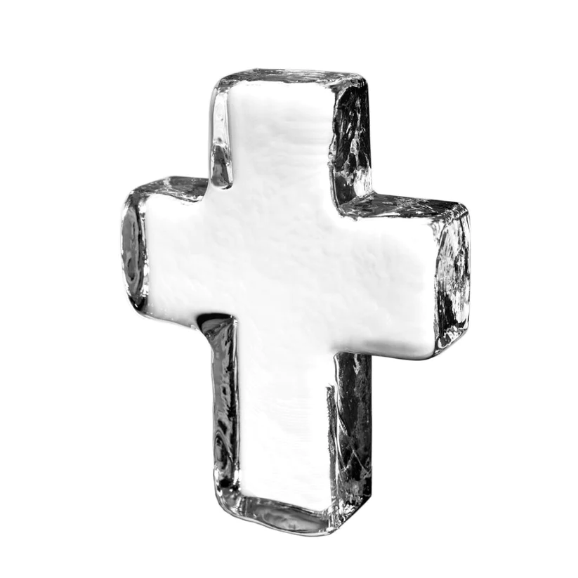 Simon Pearce 5" Glass Cross