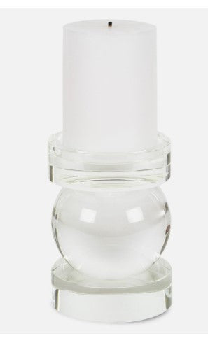 Sphere Crystal Pillar Candle Holder -Small