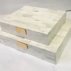 Bone Box w/ Gold Lip 2.5x12x10