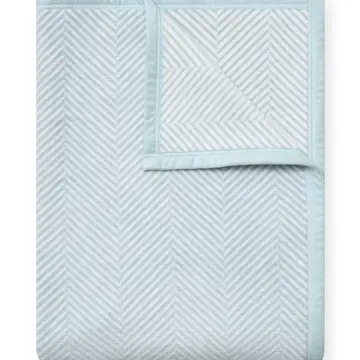 Harborview Herringbone Blanket, Sky