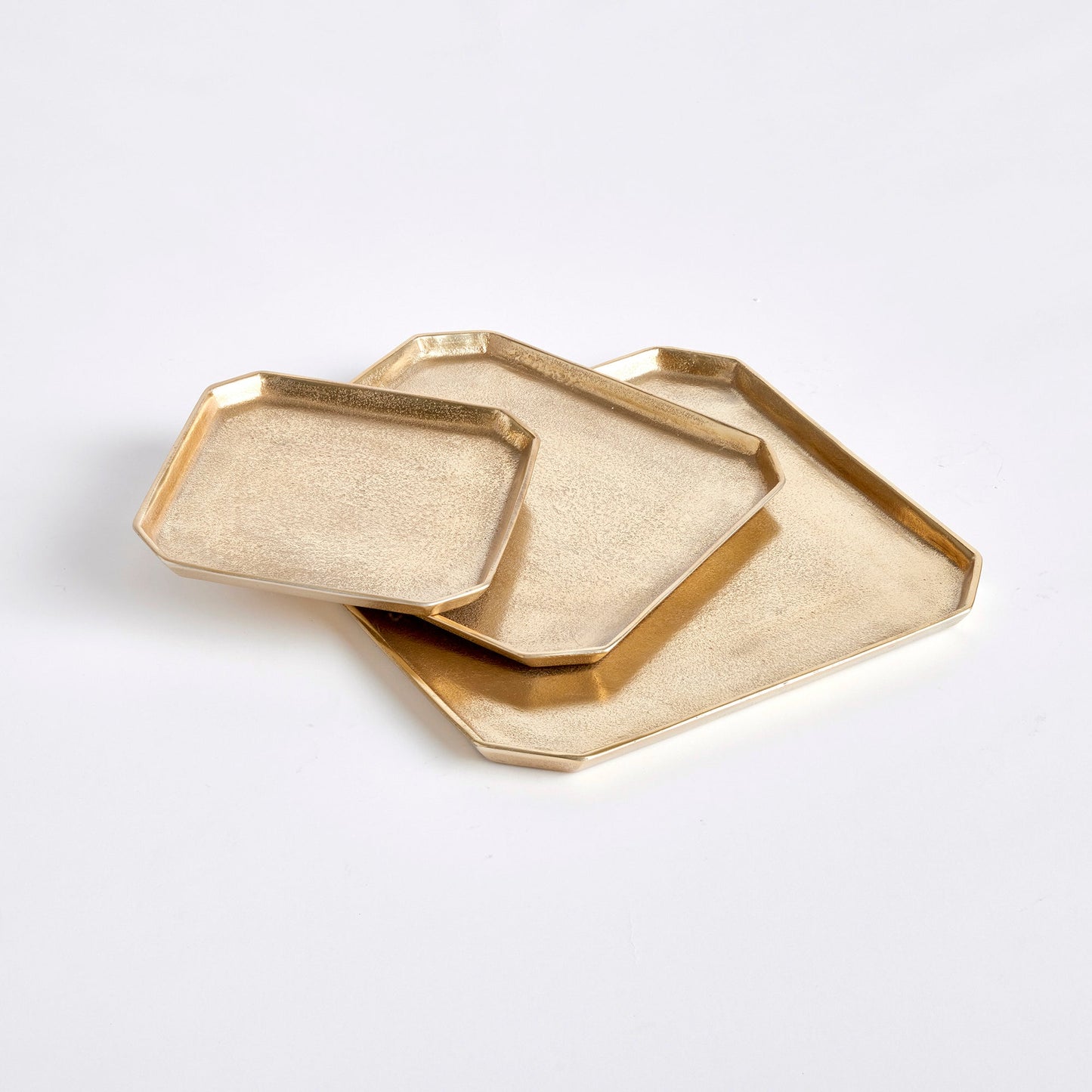 Dezi Gold Square Serving Tray Med 12"