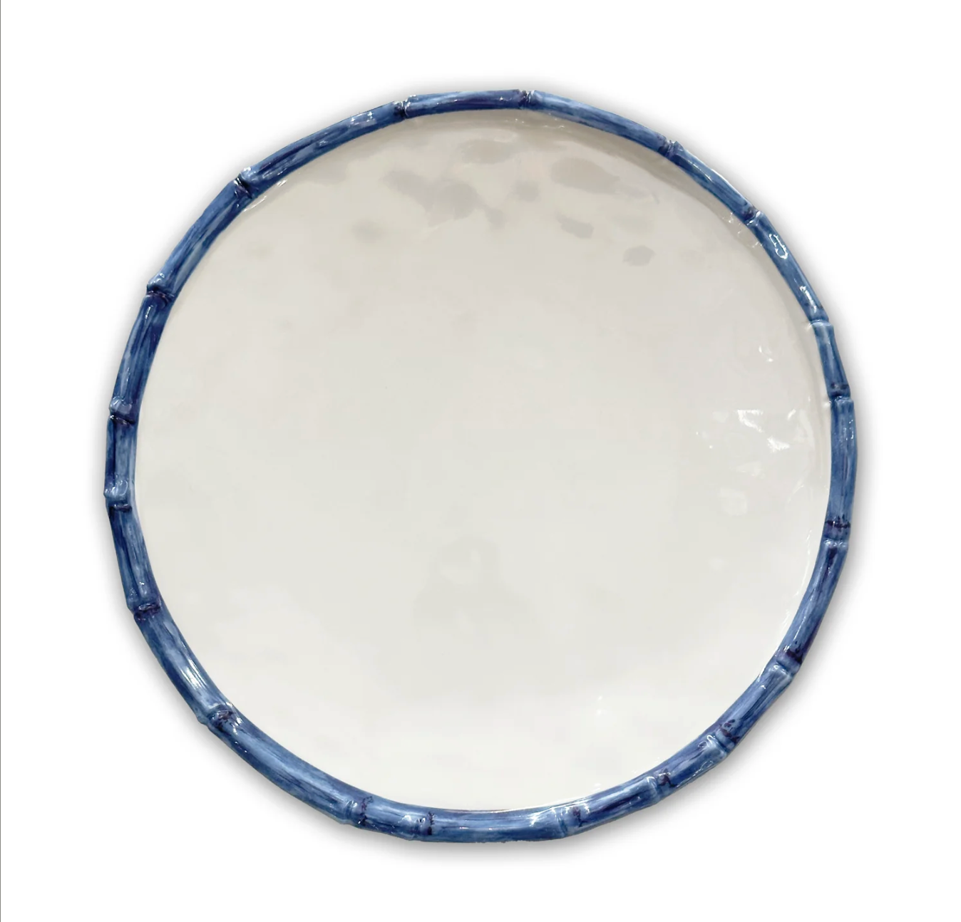Blue and White Salad Plate Melamine