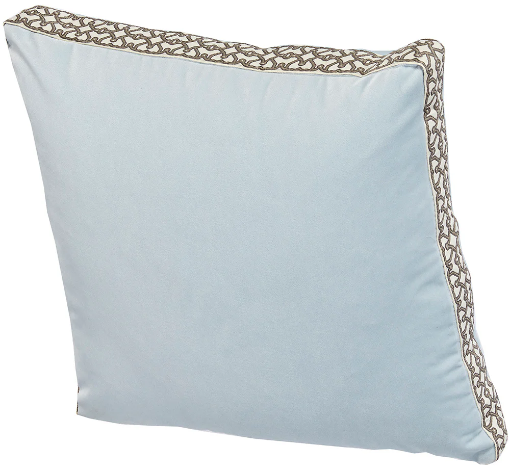 Velvet Ice with Cusset Pillow, 22x22