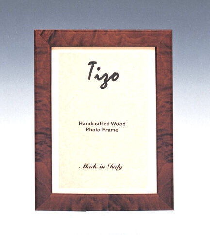 5 x7 Dark Brown Burl Italian Wood Frame