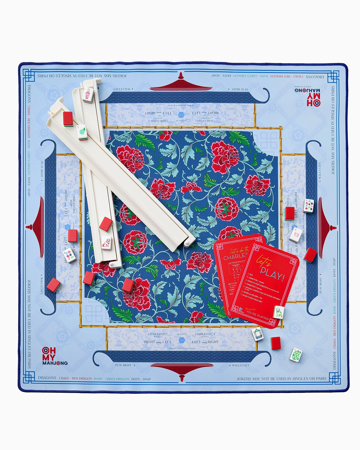 Liberty Mahjong Mat, Blue