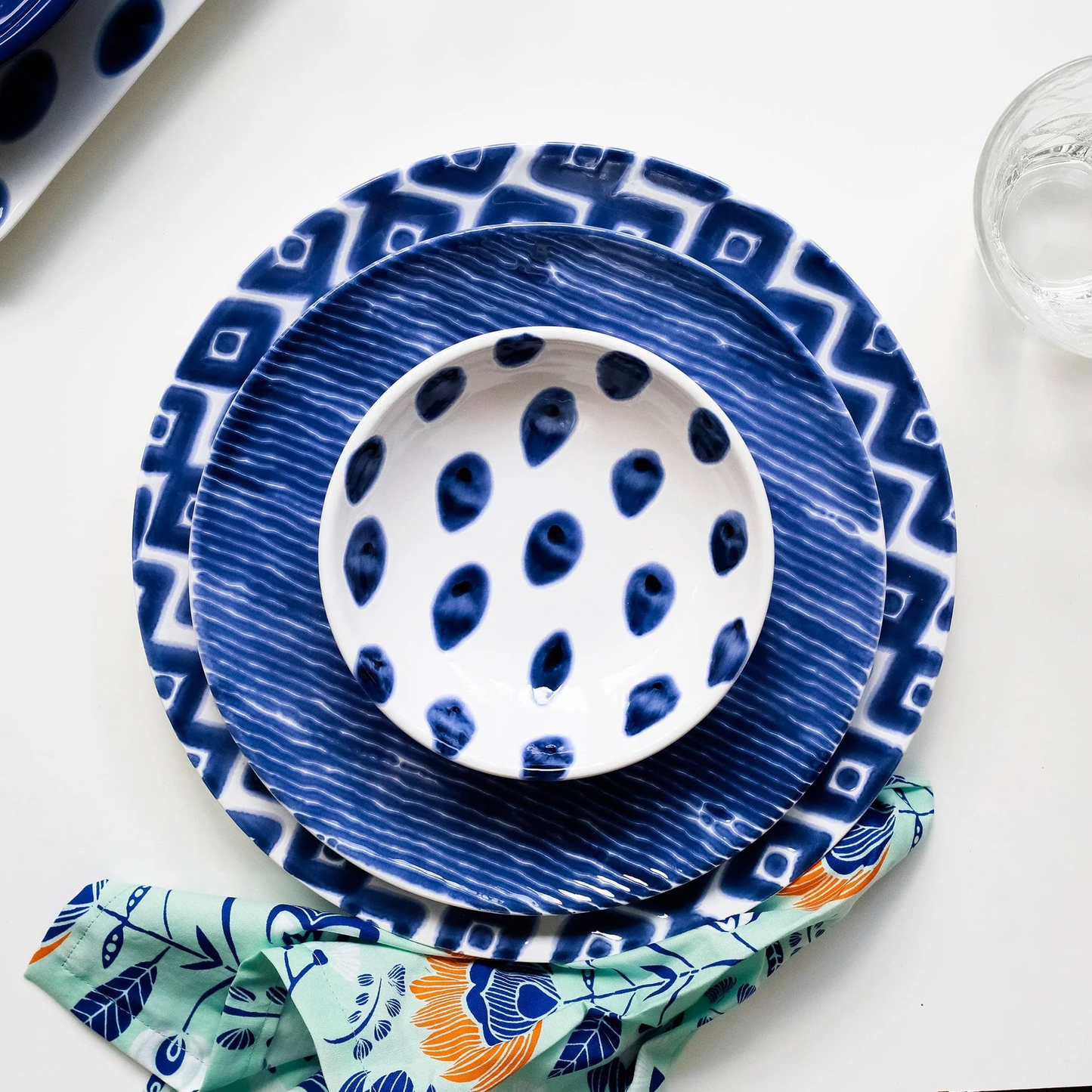 Vietri Santorini Dot Condiment Bowl