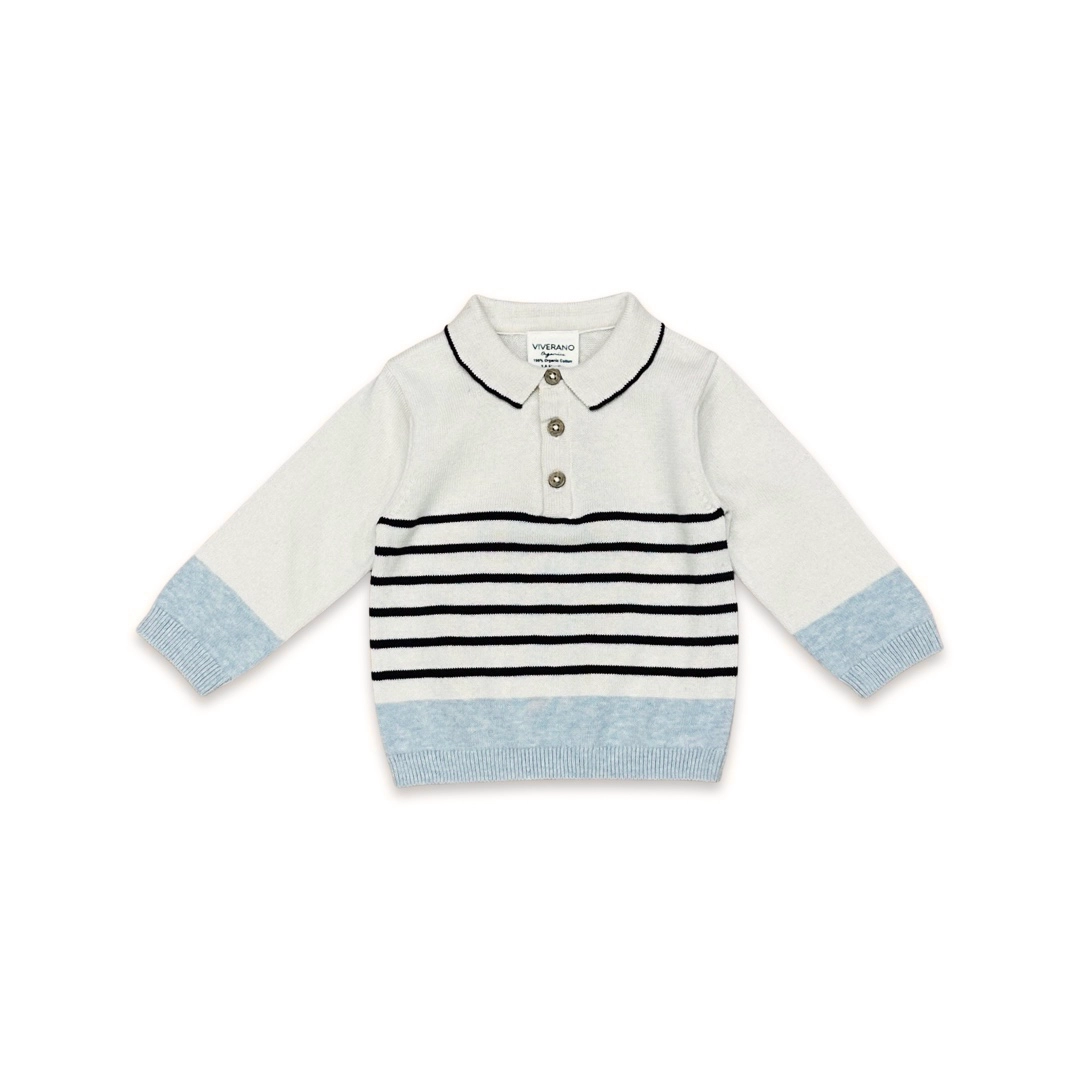 Collar and Stripe Knit Baby Pullover with Pants 6 to12 Months Set ..shown here.
Call for more available Sizes 303-744-7464.