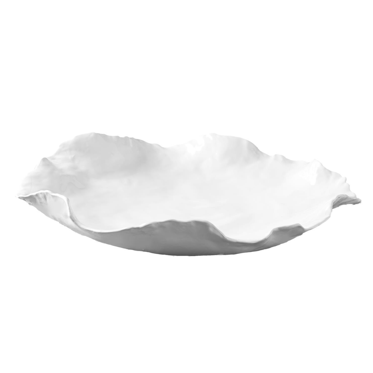 Large White Free Form Bowl (food safe)