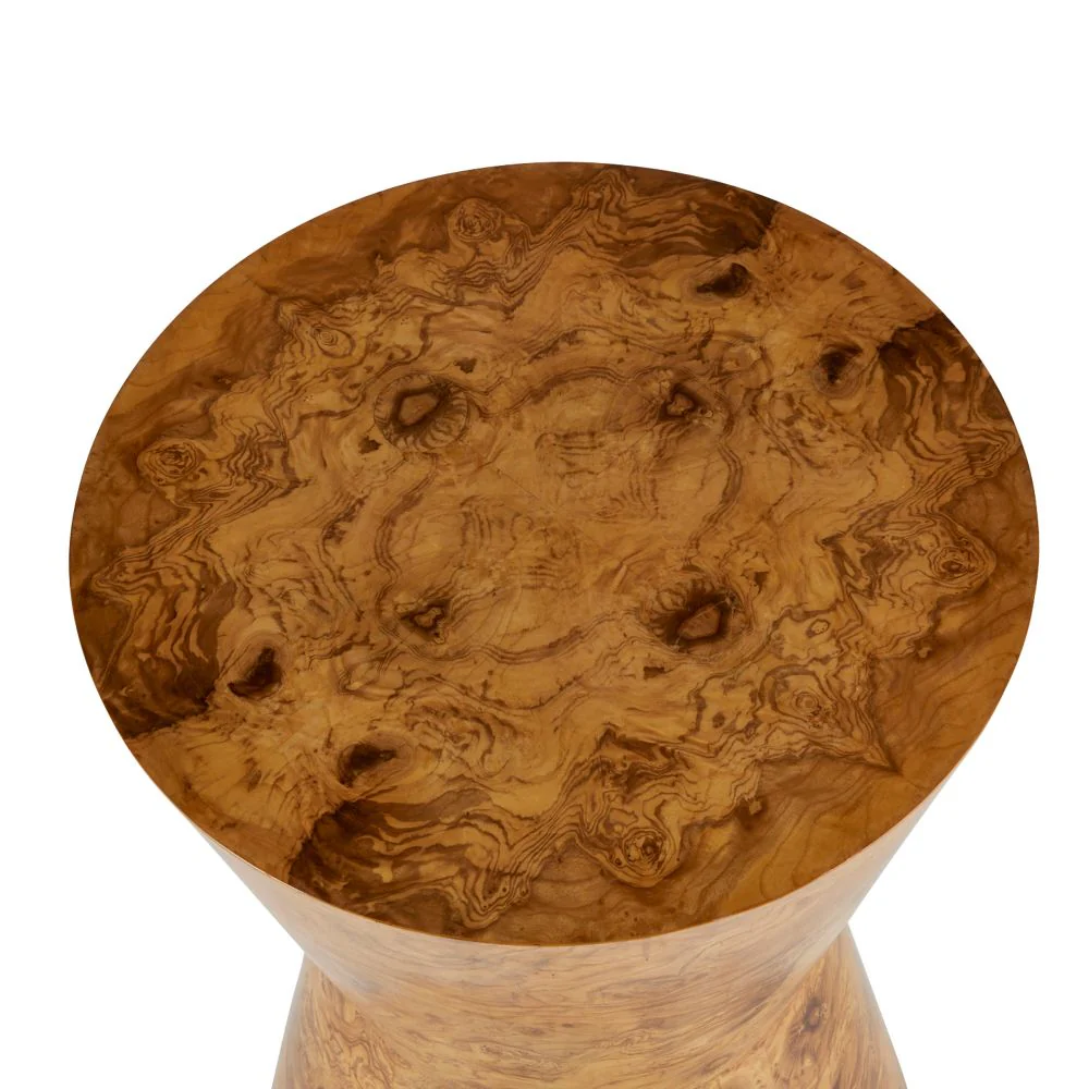 Costello Blonde Burl Accent Table