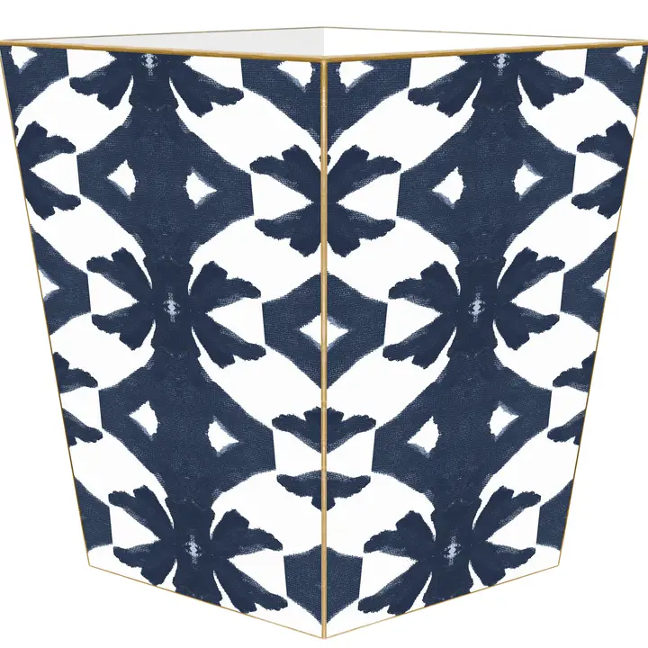 Palm Wastepaper Basket, Navy