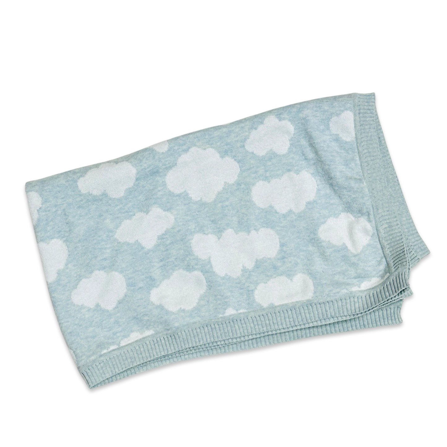 Cloud Jacquard Sweater Knit Baby Blanket 30 x 42