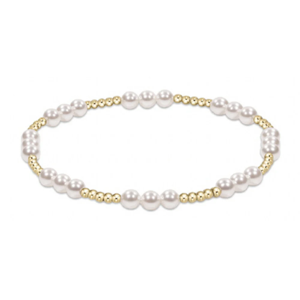 enewton Classic Joy Bead Bracelet 4mm Pearl