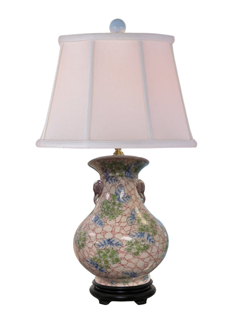 Semi Old Hand Painted Vase Lamp