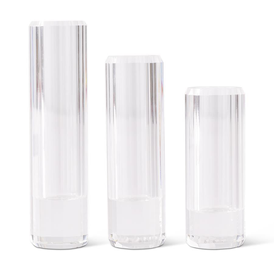 Small Prism Cut Crystal Bud Vase