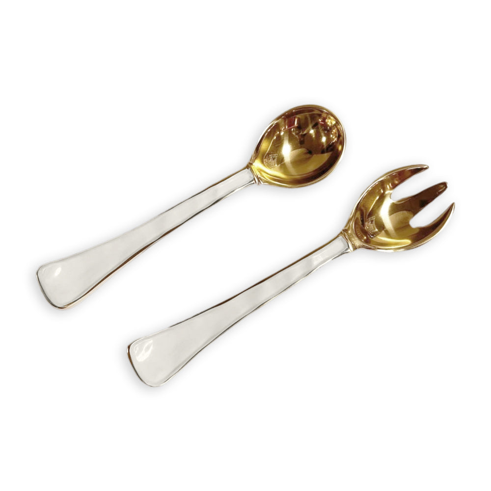 Cream Encanto Soho Salad Servers