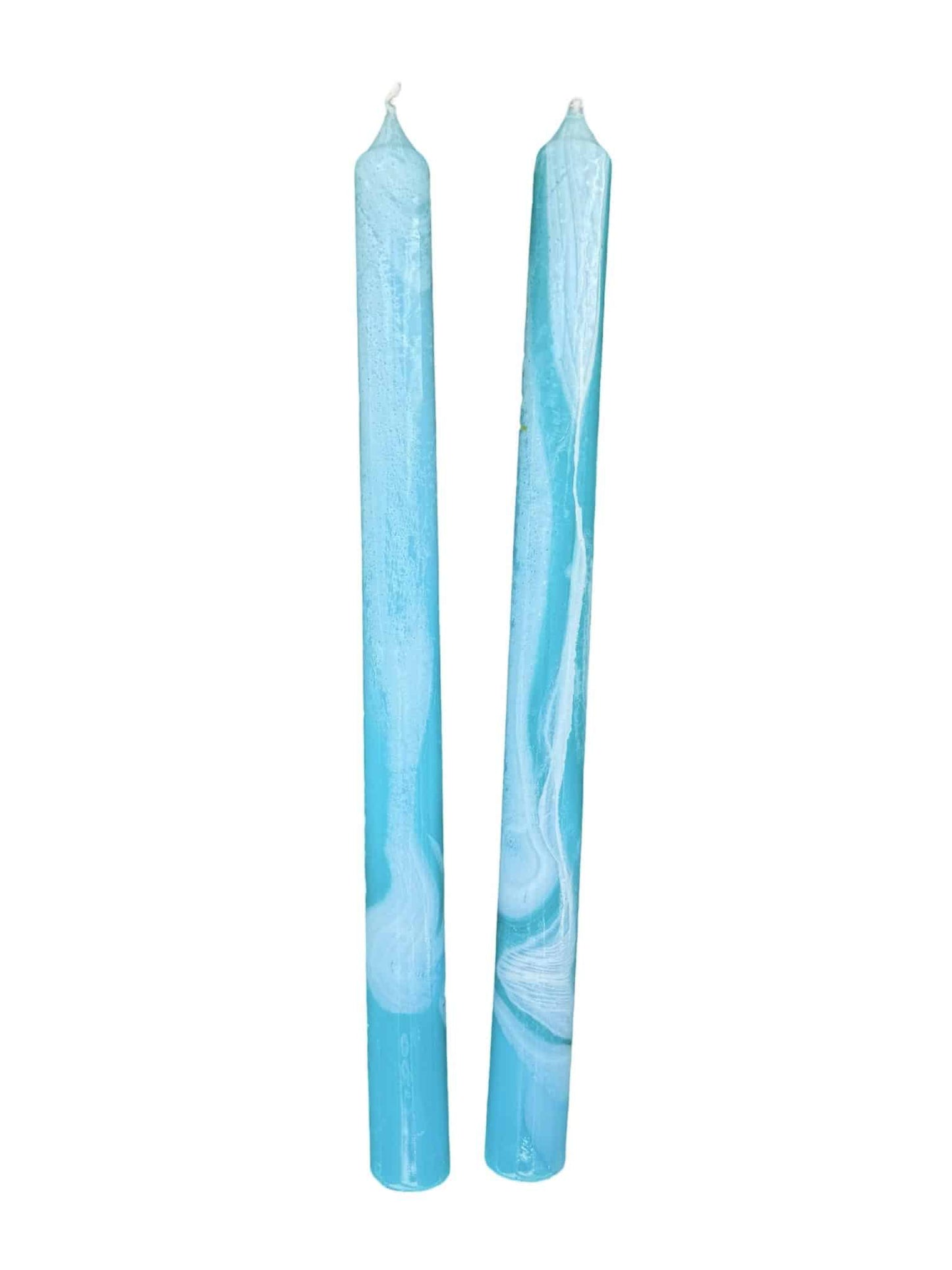 Blue Skies Taper Candles, pair
