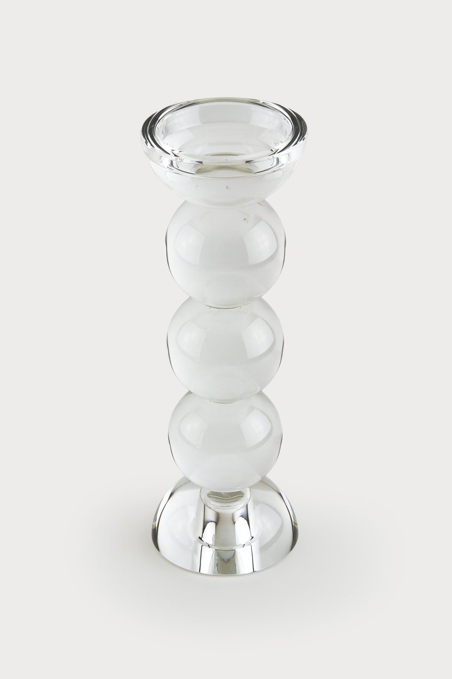 Crystal Glass Ball Candle, 9"