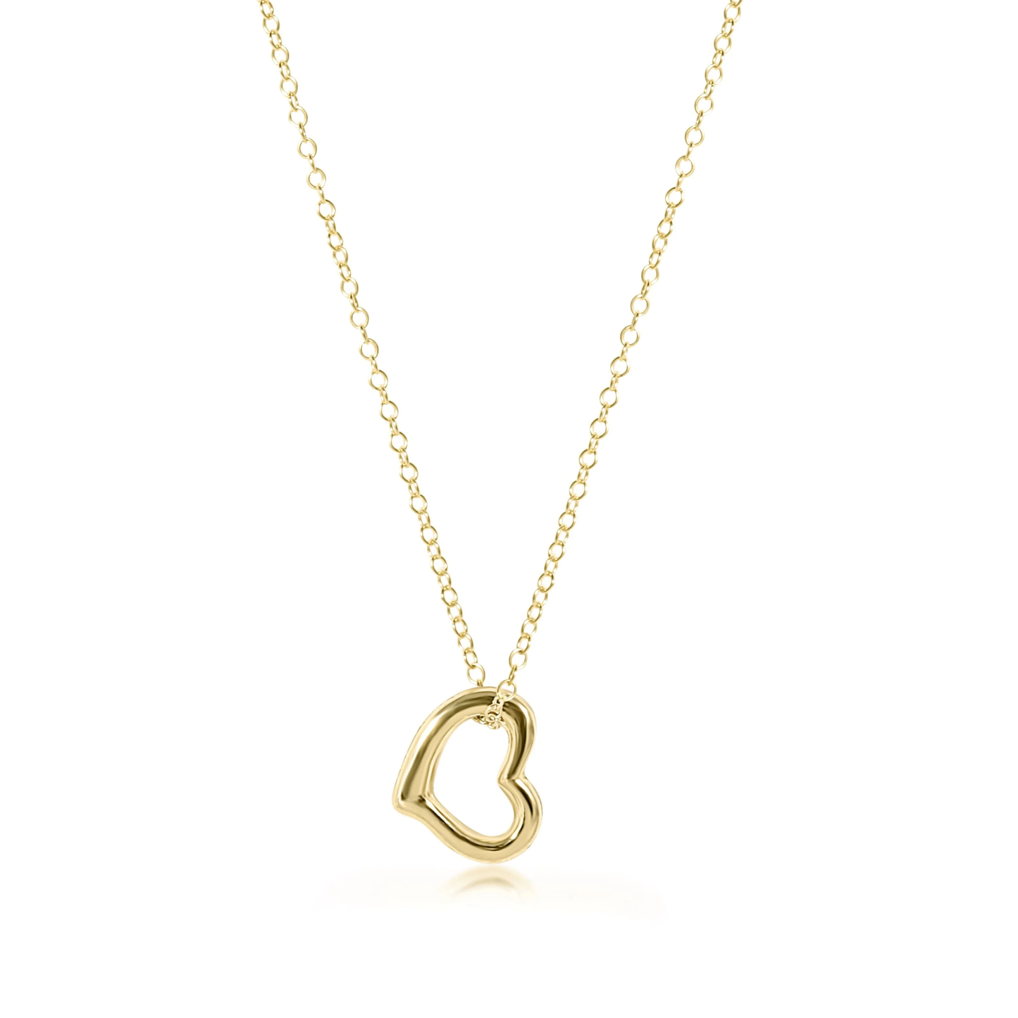 enewton 16" Necklace Gold with Signature with heart Love Charm