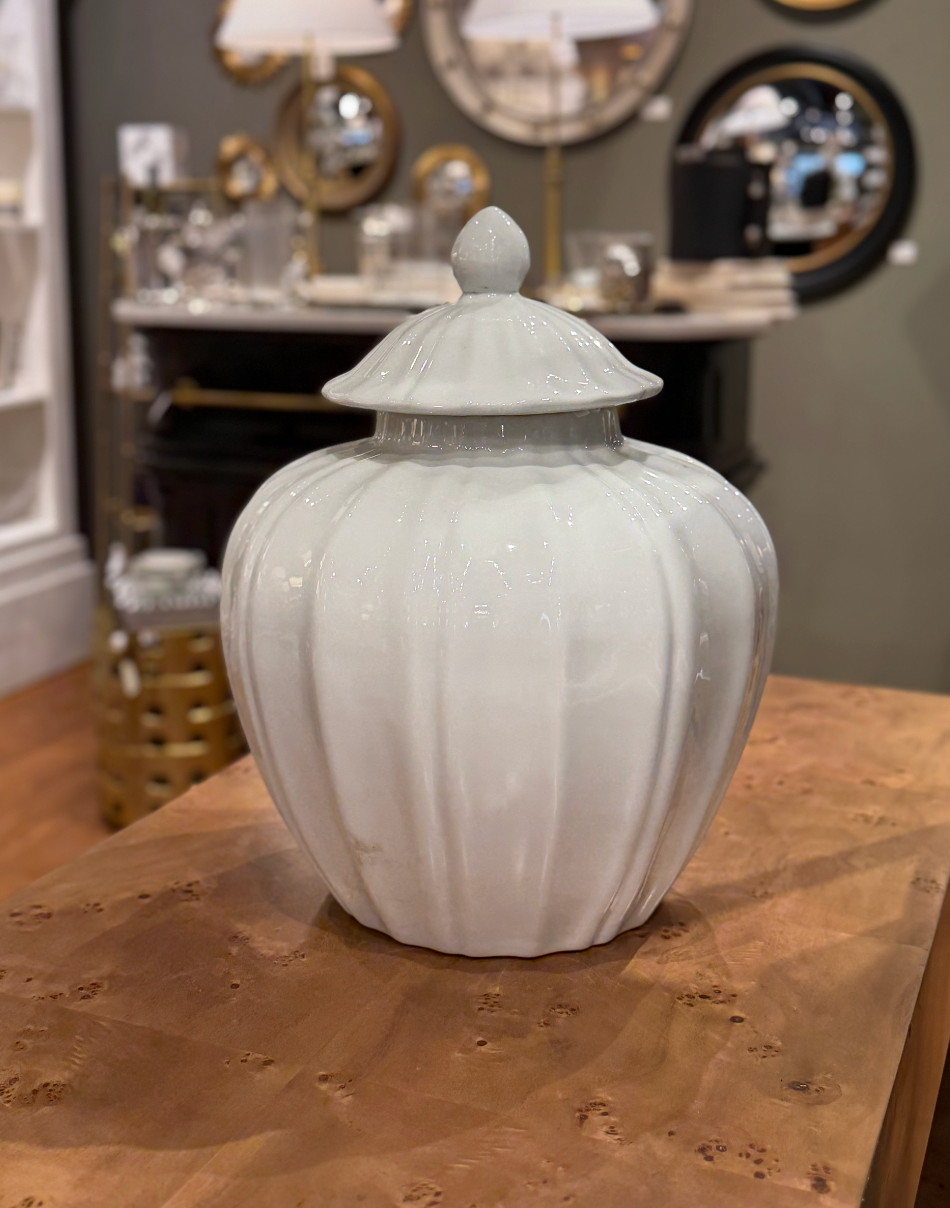 Fluted Pumpkin Jar, 13"x17"