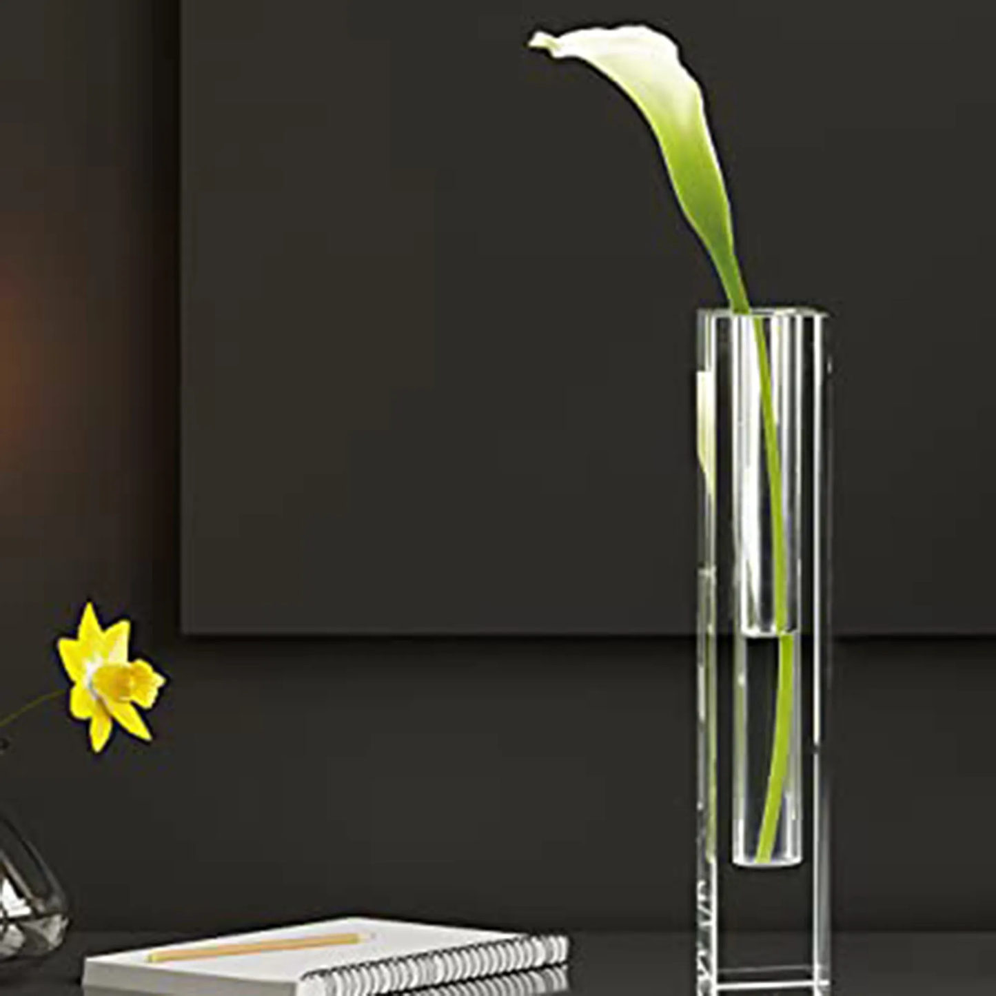 Crystal Bud Vase/Tealight 11" In