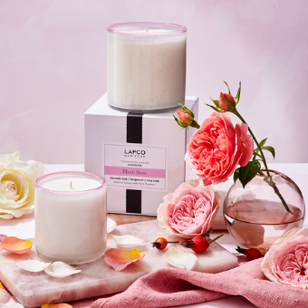 Blush Rose Small Candle 6.5oz
damask rose | bergamot | may rose