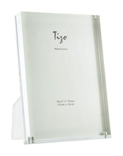 Acrylic Lucite Photo Frame 5x7 with Easel