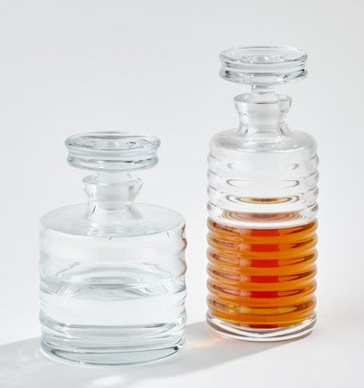 Short Ribbed Decanter
