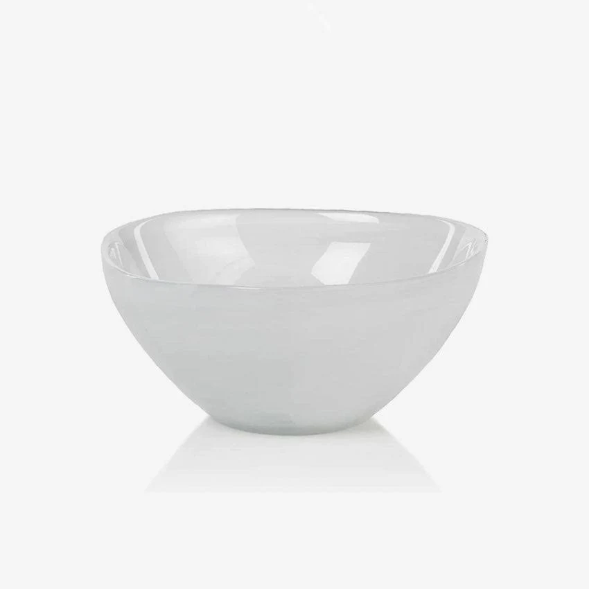 Monte Carlo Alabaster Glass Bowl - White LG