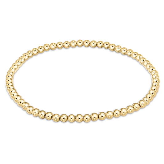 Enewton extends - classic gold 4mm bead bracelet