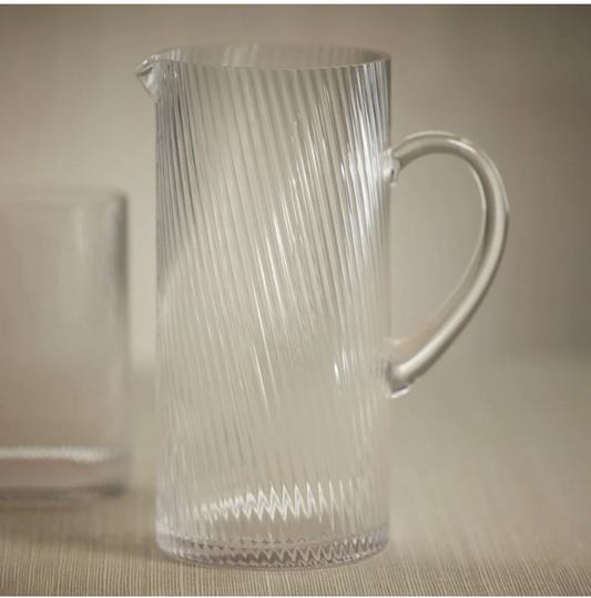 Connaught Ripple Glass Pitcher