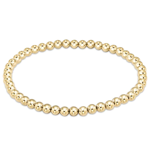 Enewton extends - classic gold 4mm bead bracelet