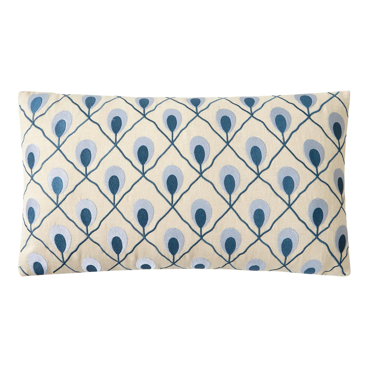 Roseville Terracotta Embroidered Pillow - Trina Turk 14"x26"