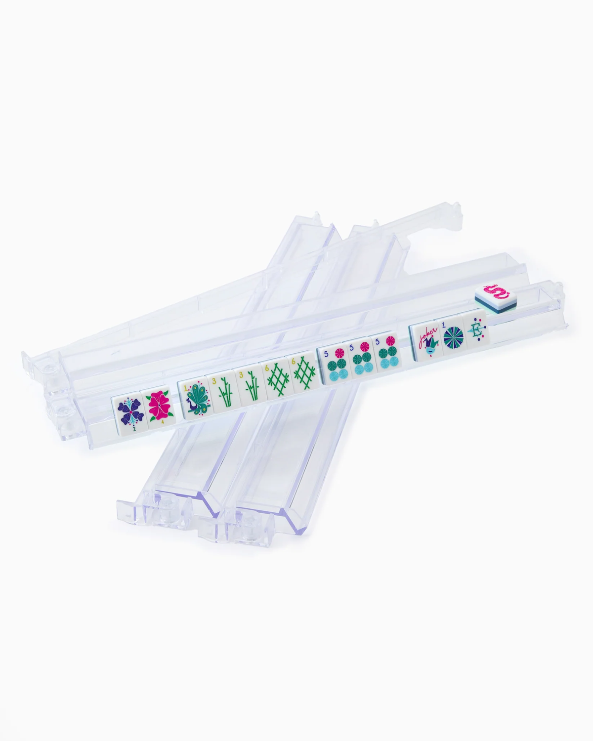 Acrylic Rack & Pushers Set, Clear