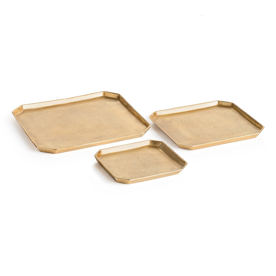 Dezi Rectangular Gold Small Tray (Each Sold Separately)