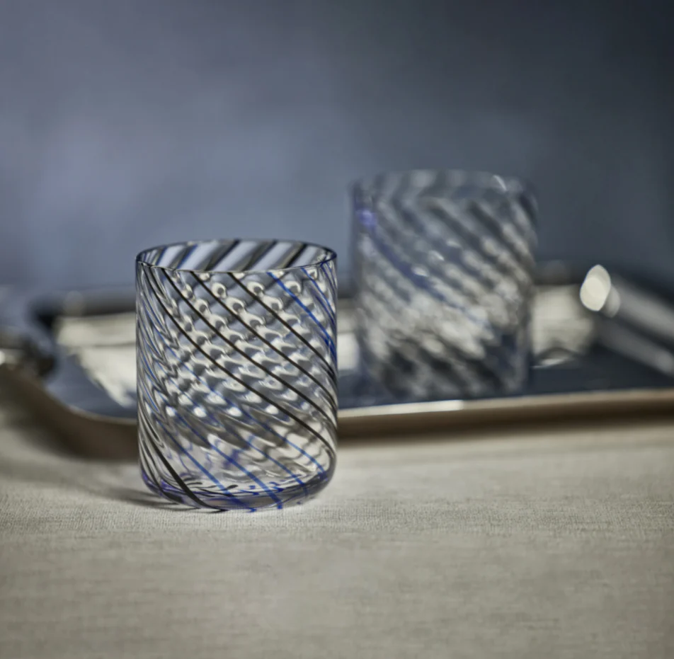 Marina Swirl Tumbler Glass