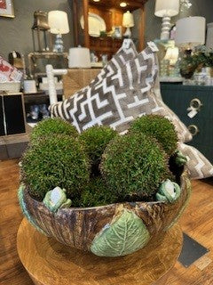 Frog Bowl Natural Mineral Glazed Brown and Celadon
