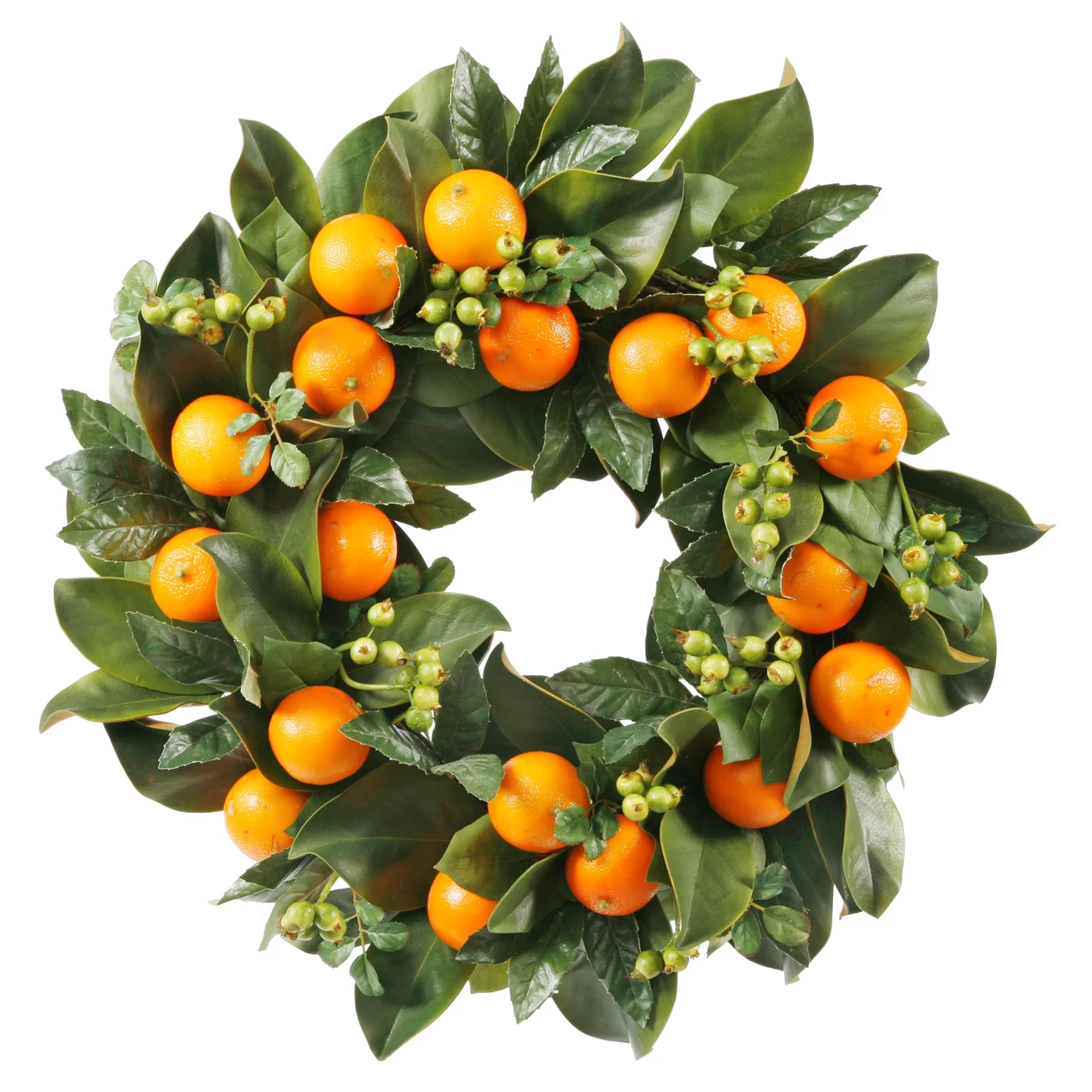Orange Magnolia Wreath