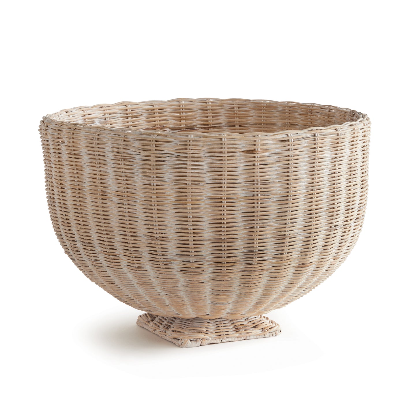 Charleston Rattan Footed Bowl Short 24"x24"x16"