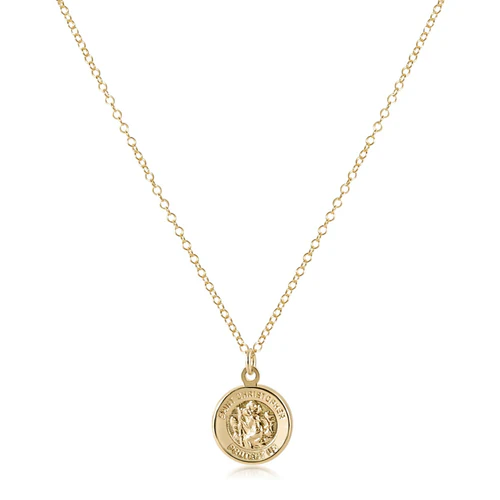 enewton Gold Protection Disc Necklace 16"