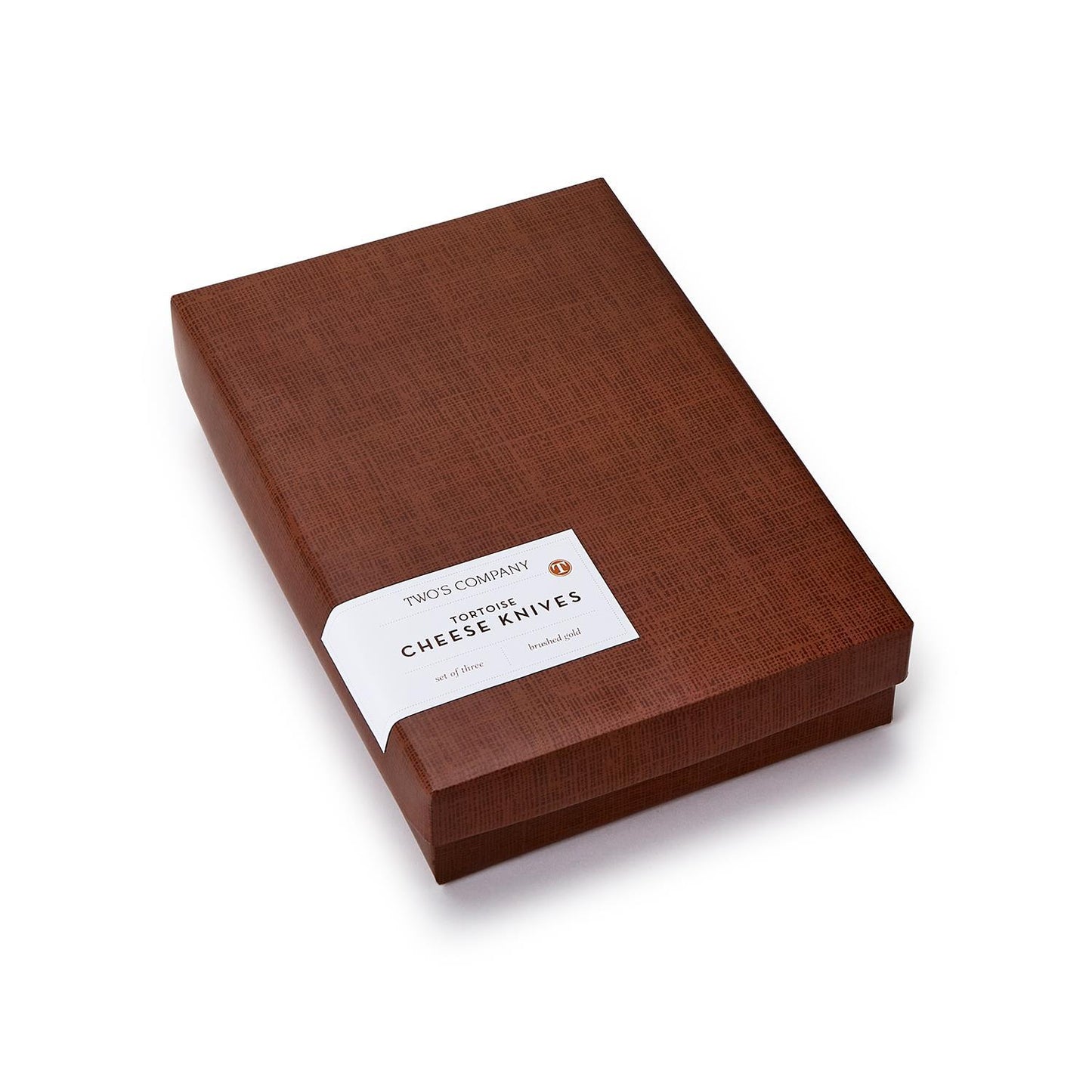 Set of 3 Tortoise Swirl Cheese Knives in Gift Box