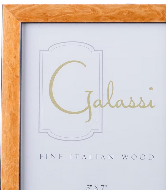 Fine Italian Wood Photo Picture Frame, Cashmere Burl, 8x10