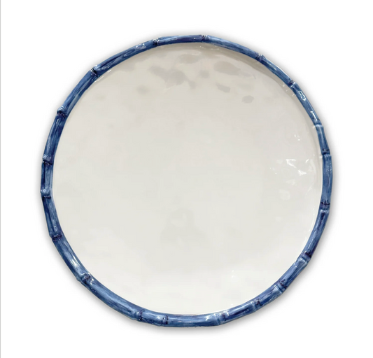 Blue and White Salad Plate Melamine