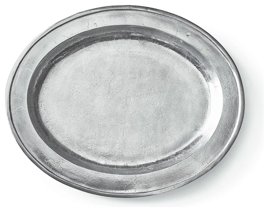 Oval Hamilton Tray Aluminum 24 in x 20 in.