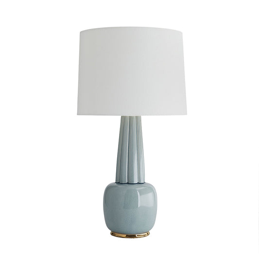 Arlington Lamp, Celadon/Gold, 30.5"x16"