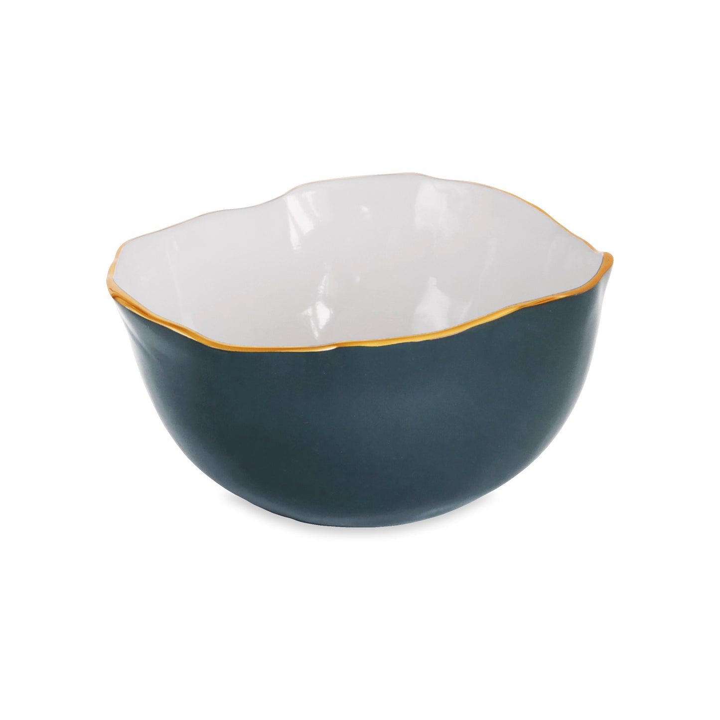 ENCANTO Osaka Large Bowl, Midnight & White