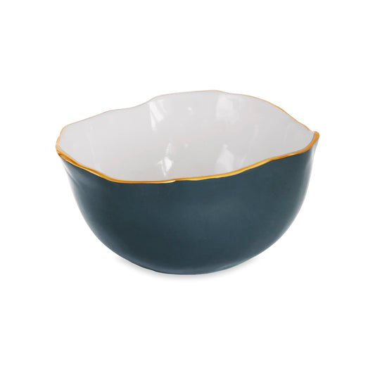 ENCANTO Osaka Large Bowl, Midnight & White